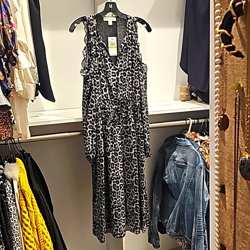 Michael by Michael Kors Leopard Print Dress